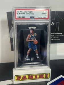 2017 Panini Prizm Donovan Mitchell PSA 9 #117 Utah Jazz RC Cavs - Foto 1 di 2