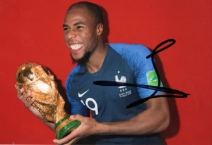 FRANCE & EVERTON: DJIBRIL SIDIBE SIGNED 6x4 WORLD CUP TROPHY PHOTO+COA - Picture 1 of 1