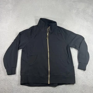 Lululemon Buceo Gran Tamaño Cuello Embudo Cremallera Completa Negro/Dorado Talla XL/XXL - Imagen 1 de 10