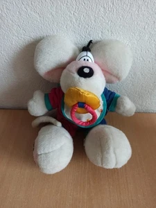 Diddl Maus Baby mit Schnuller + Lätzchen ca 30 cm Plüsch Stofftier Depesche  - Bild 1 von 9
