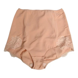 DOLCE & GABBANA Underwear Peach Pink High Waist Silk Panty IT2/US S RRP 250usd - Picture 1 of 4
