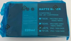 220ML MATTSCHWARZ KOMPATIBEL TINTENSTRAHLPATRONE T5678, PRO 7400/9400 - Bild 1 von 5