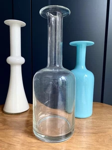 Holmegaard Gulvvase Glass Vase Otto Brauer 1970s Mid century Scandinavian interi - Picture 1 of 9