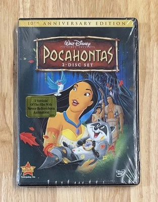 Disney's Pocahontas (DVD, 2005, 2-Disc Set, 10th Anniversary Edition) Sealed New - Image 1 of 3