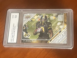 Jeremy Maclin Rookie (Graded PGA Gem Mint 10) 2009 Upper Deck Draft Edition #67 - Picture 1 of 2