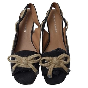 Franco Sarto Sandalen Damengröße 9. 5M Keilabsatz Kork Plateau Slingback Schuhe - Bild 1 von 10