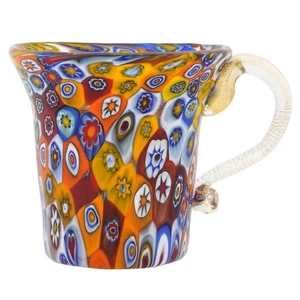 GlassOfVenice Murano Glass Millefiori Cup - Multicolor - Picture 1 of 6