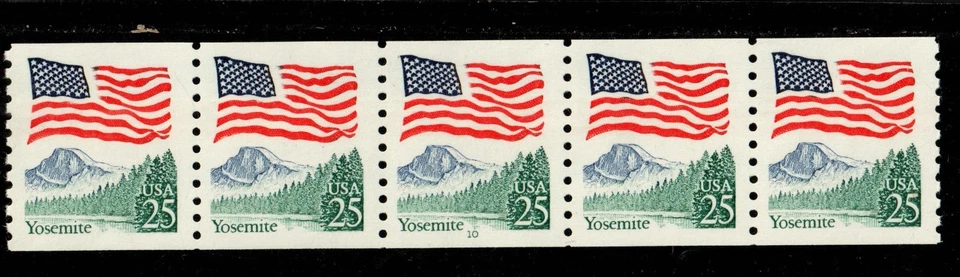 Scott 2280 25¢ Flag Over Yosemite P#10  MNH Free shipping in the USA - Image 1 of 1