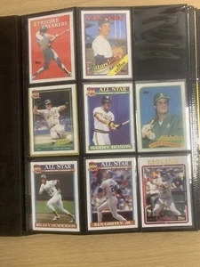 Sammelmappe mit Topps + weiteren Vintage Baseball Karten 1970’s-2000’s in gutem Zustand - Bild 1 von 12