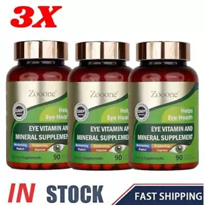 (3X) Zooone- Lutein Eye Vitamins Zeaxanthin to Support Eye Health, 90 Tablets` - Picture 1 of 8