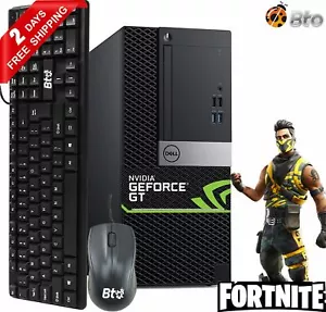 Gaming Dell 7040 Computer T i5 6th 16GB 256GB NVMe SSD NVIDIA GT 1030 WiFi Win10 - Picture 1 of 10