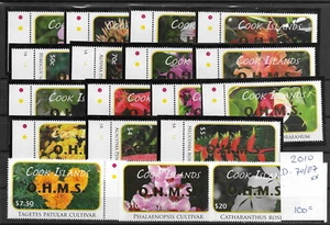 Islas Cook @ 2010 MNH FLORES Juego de 18 OHMS EMBALAJE ORIGINAL. MNH buen precio @Au.546 - Imagen 1 de 1