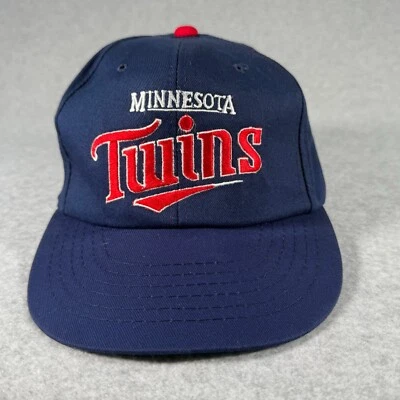 Minnesota Twins Hat Cap Navy Blue Snap Back Adjustable Baseball Annco MLB Mens - Image 1 of 4