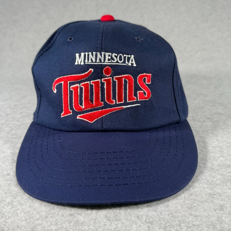 Minnesota Twins Hat Cap Navy Blue Snap Back Adjustable Baseball Annco MLB Mens - Image 1 of 4