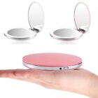 Mini LED Light Folding Makeup Mirror Compact Pocket USB Chargeable Two-Side