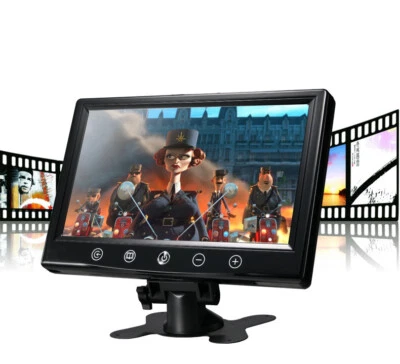 9''/10.1'' TFT-LCD Headrest Car Rear View Monitor for Reverse Camera DVD VCR - Image 1 of 4