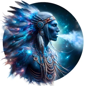 Breath Maker Creator Gottheit Aufkleber - Seminolen Stammesaufkleber - Indianer - Bild 1 von 1