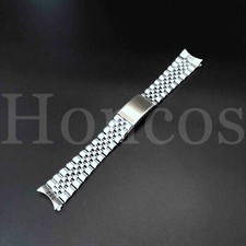 19MM WATCH BAND SOLID STAINLESS STEEL BRACELET FOR 78350 ROLEX DATE 34MM SILVER