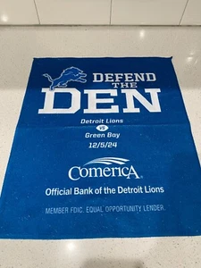 Detroit Lions Rally Towel Lions Vs Green Bay 12/5/24 - Picture 1 of 1