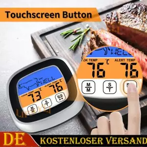 Grillthermometer Digital Bratenthermometer BBQ Smoker Fleischthermometer Fühler - Bild 1 von 10