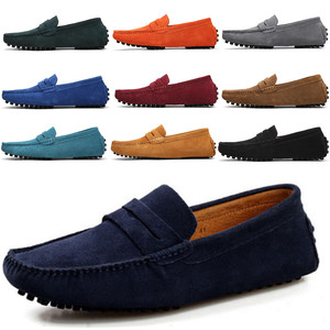 Fashion Mens Casual Suede Leather Slip On Flats Loafers Moccasins Driving Shoes