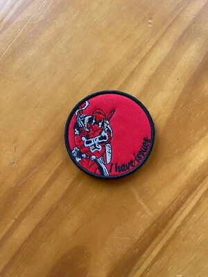 Deadpool I Have Issues Embroidered Patch New Comic Marvel Red Black 3x3 Inches - Image 1 of 2