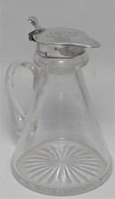 Vintage Sterling Silver Mounted Glass Whisky Noggin – Hallmarked 1934
