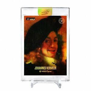 JOHANNES VERMEER Portrait Card 2023 GleeBeeCo #JD75-G Encased Holo GOLD 1/1