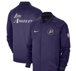 NEW NIKE LOS ANGELES LAKERS WARM-UP JACKET CITY EDITION PURPLE DN4569-535 XL-T - Picture 1 of 6