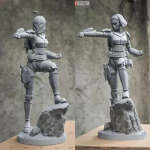 Bo-Katan Star War 3D Druck unbemalte Figur Modell GK Blank Kit Neu auf Lager - Bild 1 von 7