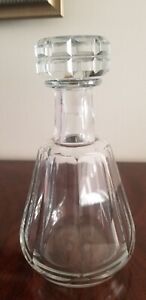 Vintage Baccarat French Crystal Decanter, Tallyrand Pattern with Cut Stopper