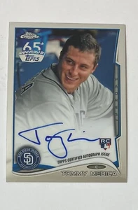 2014 Topps Chrome Tommy Medica Auto Rookie Card 65th Anniversary Buyback Rare - Picture 1 of 3