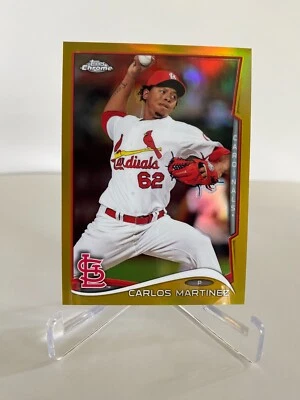 2014 Topps Chrome Gold Refractor Carlos Martinez #54, 06/50 NM/MT - Image 1 of 2