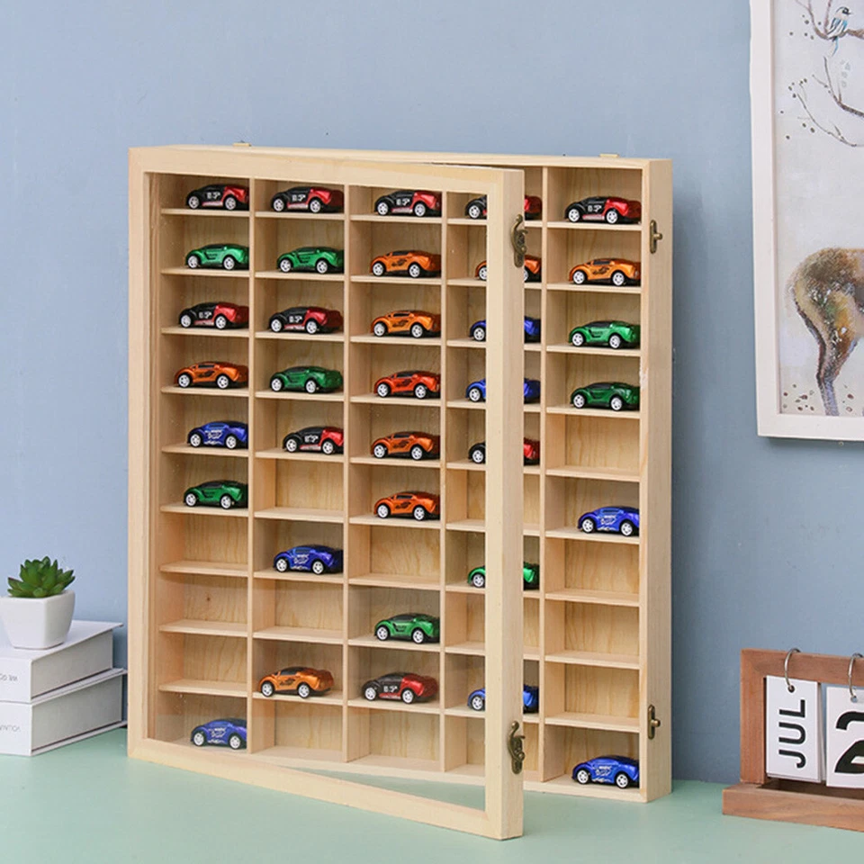 60 сеток для Hot Wheels литой спичечный коробок 1/64 деревянная игрушка витрина с дверью - Изображение 1 из 4