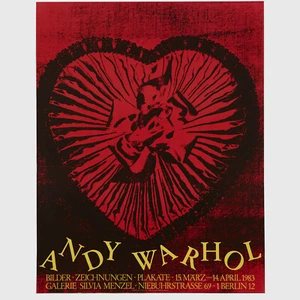 Andy Warhol Rare Original 1983 Candy Box Heart Poster - Picture 1 of 6