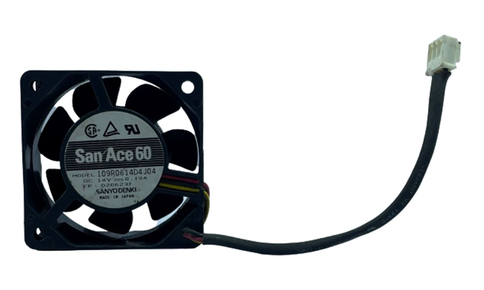 San Ace 60 109R0614D4J04 Power Cooling Fan DC 14V-0.19A SanyoDenki - Image 1 of 4