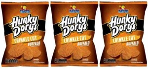 3 Beutel Tayto Hunky Dory's Crinkle Cut Kartoffelchips mit Büffelgeschmack je 130g - Bild 1 von 1