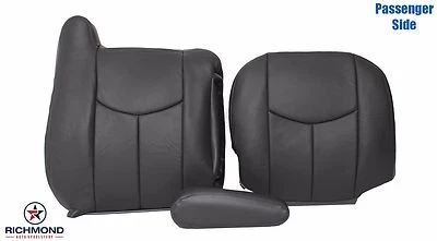 GMC Sierra SLT Z71 2006 2007-pasajero completo cubiertas de asiento de cuero gris oscuro Foto 1 de 4