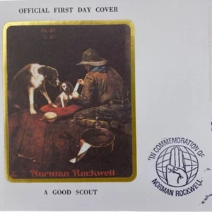 Norman Rockwell A Good Scout Official First Day Cover 1979 - Picture 1 of 7