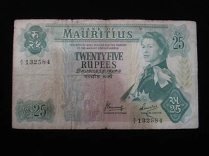 Mauritius 25 rupees Banknote 1967 (NN00) . - Bild 1 von 2