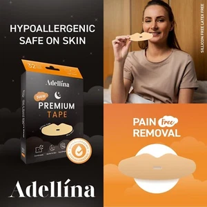 KOREAN SNOOZE ADHESIVE BLACK TAPE – 32 PIECES – SOFT & GENTLE ON SKIN - Picture 1 of 6