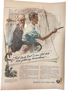 Stiftung Brauwirtschaft Bier 2.WK Ära 1944 Druckanzeige tolle Grafik Onkel Bert - Bild 1 von 7