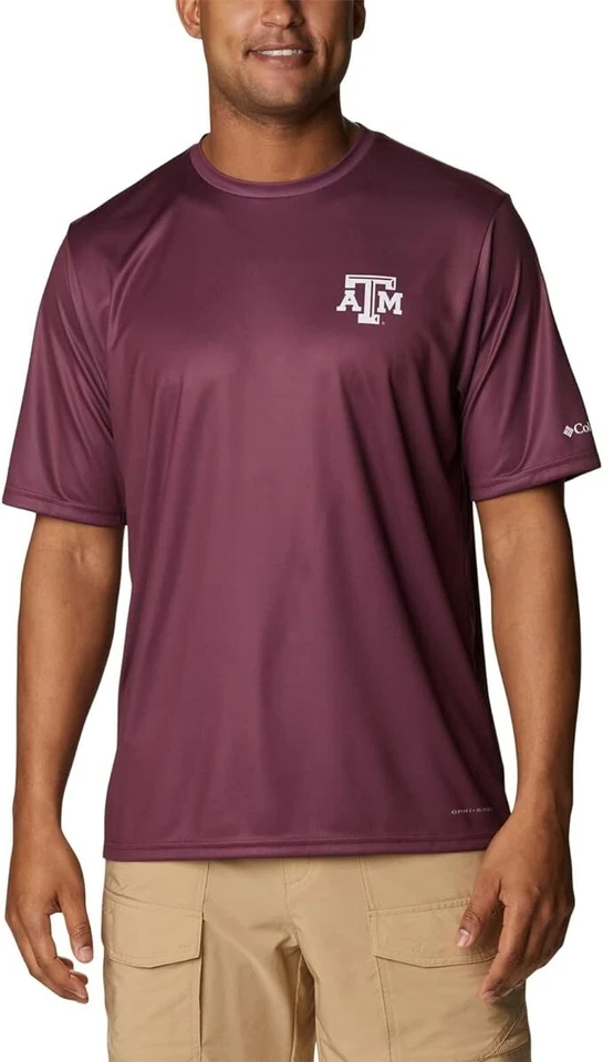 Columbia Texas A&M Aggies PFG Fishing Shirt Men's Size XL Terminal Tackle