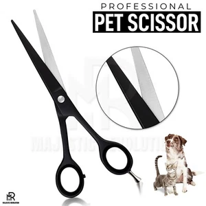 Straight Professional Pet Grooming Scissors Curved Dog Cat Hair Cutting Shears - Picture 1 of 5