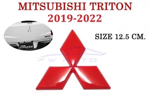 ฺRED REAR LOGO 12.5 BADGE EMBLEM COVER FOR MITSUBISHI TRITON L200 2019 - 2022 - Bild 1 von 7