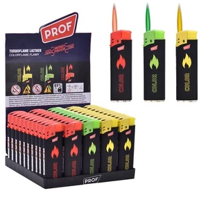 Sturmfeuerzeug Feuerzeug Sturmflamme Turbo Flamme Wind Jetflamme "Colorflame" - Bild 1 von 1