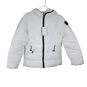 Spyder Womens Size L Puffer Jacker Coat White ProWeb-Wind ThermoWed FlexWeb $199 - Picture 1 of 14
