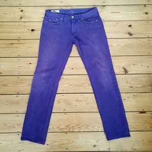 GAS Jeans "Morrison" Purple Skinny Denim Jeans 33x34 (Good Condition) - Picture 1 of 5