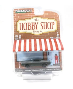 Dodge Challenger 1971 Greenlight Hobby Shop 6 1/64 shakedown tributo + conductor - Imagen 1 de 1