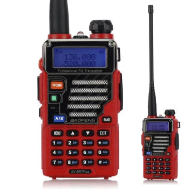 Baofeng UV-5R Plus Qualette Funkgerät 5W Amateurfunk HT FM Transceiver + Hörmuschel - Bild 1 von 4
